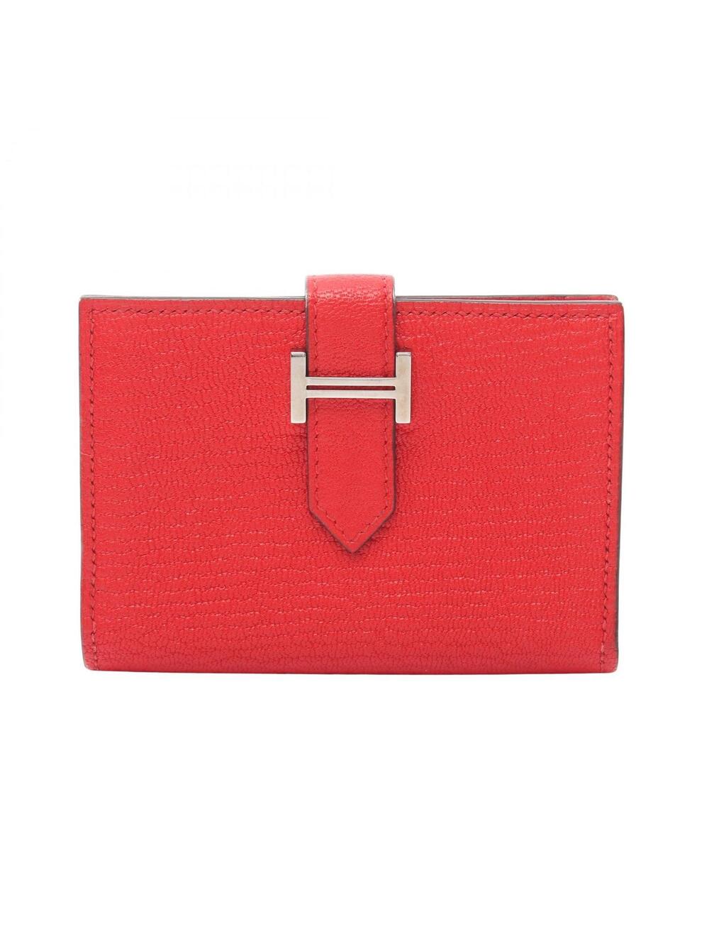 Hermes Bearn Card Case Holder Chevre #284609H12B